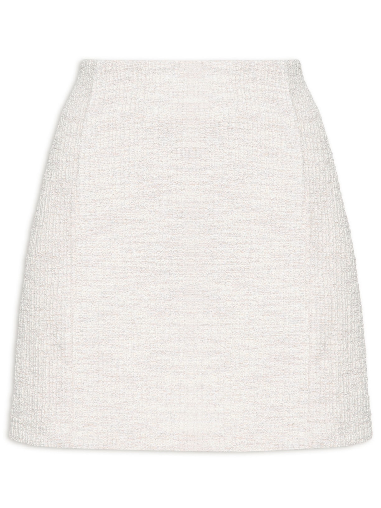 Short Saia Malha Texturizada - Bege