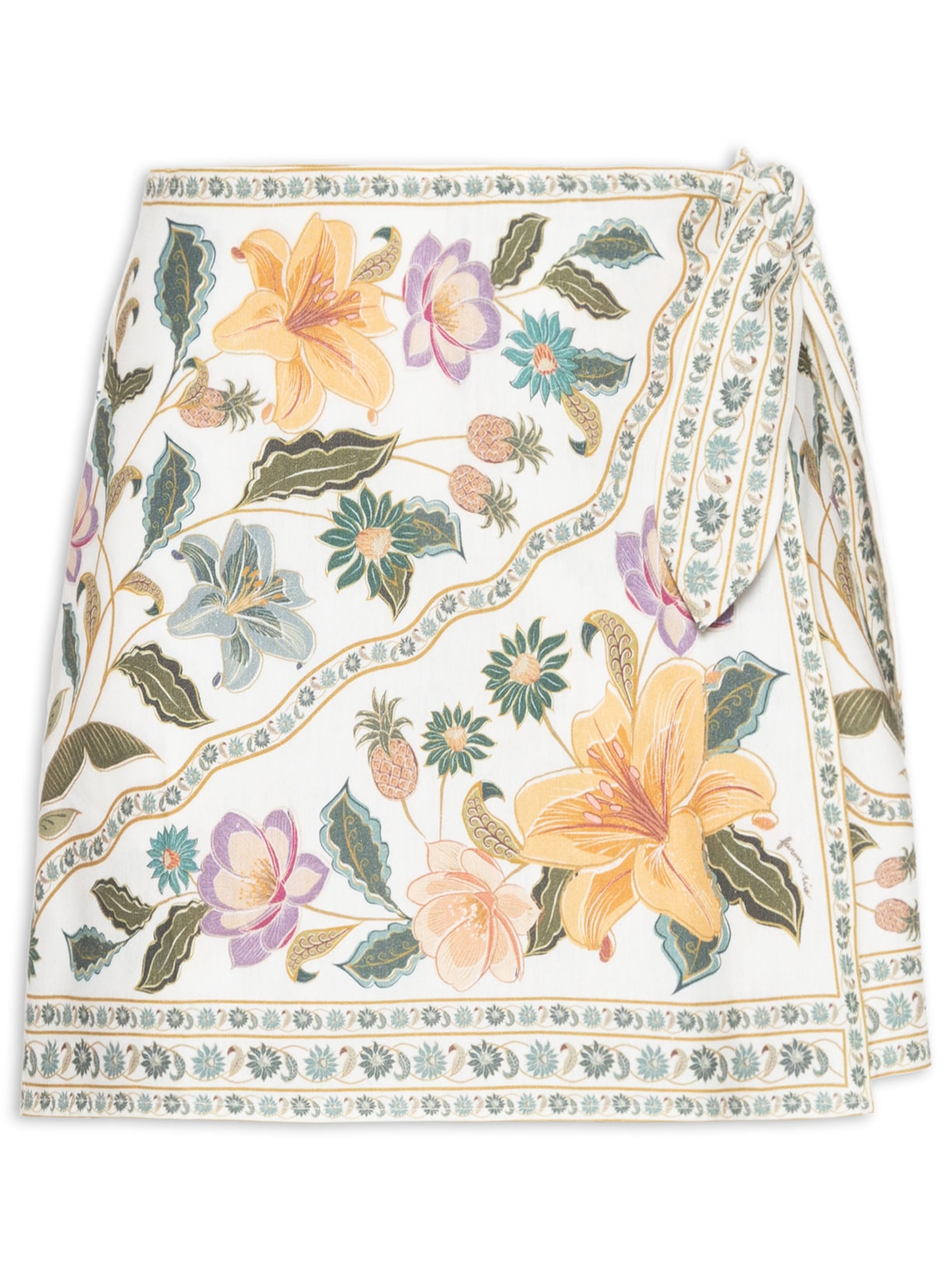 Short Saia Marcelle Branco Farm