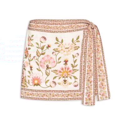 Short Saia Natureza Romântica - Bege