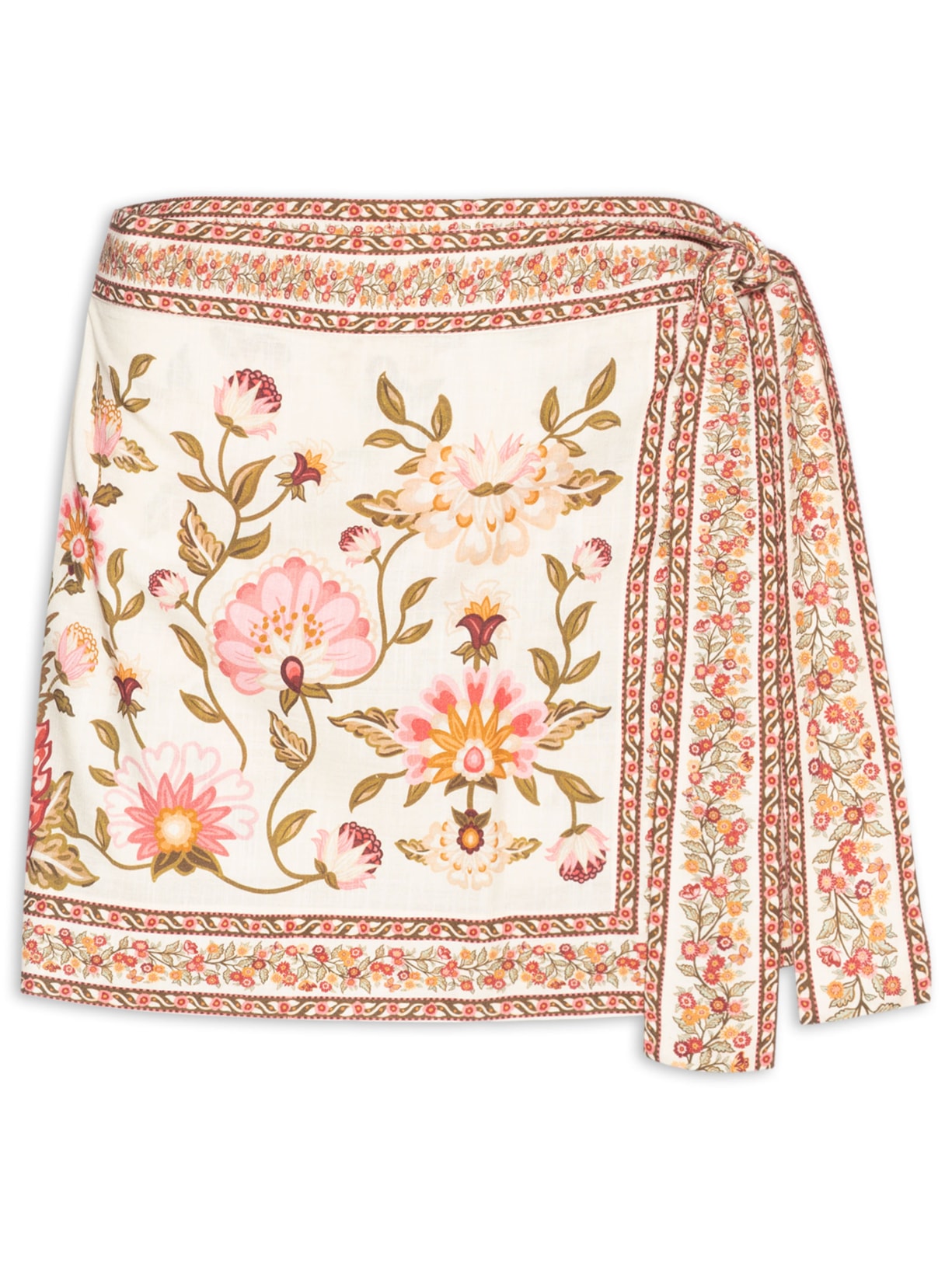 Short Saia Natureza Romântica - Bege