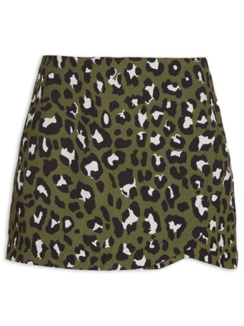 Short Saia Onça - Animal Print