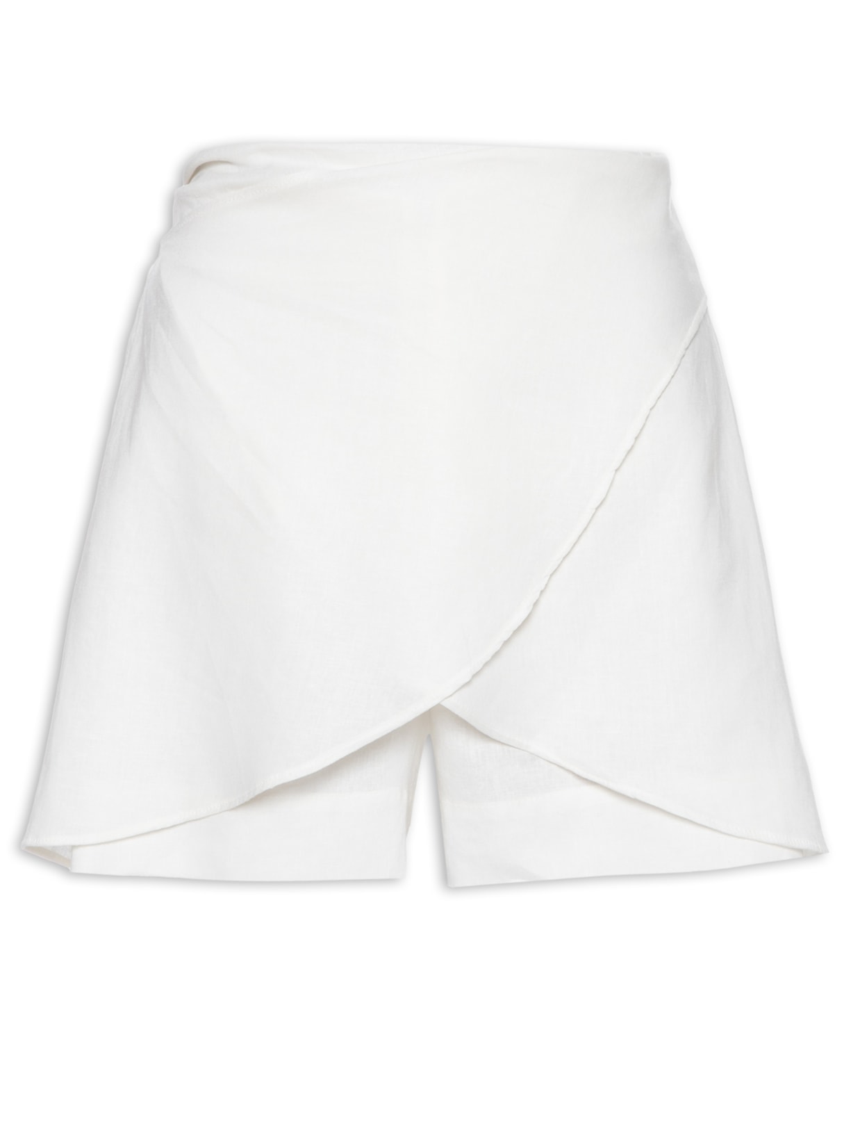 Short Saia Pareô - Branco