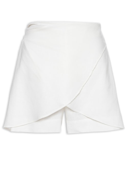 Short Saia Pareô - Branco