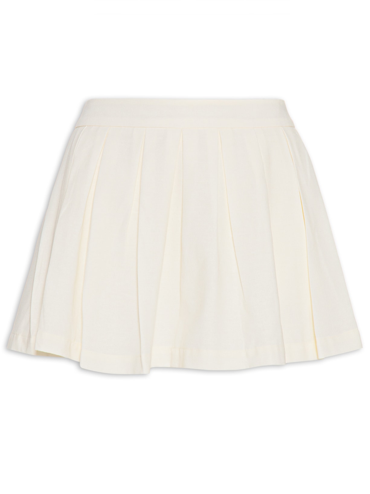 Short Saia Pregas - Off White