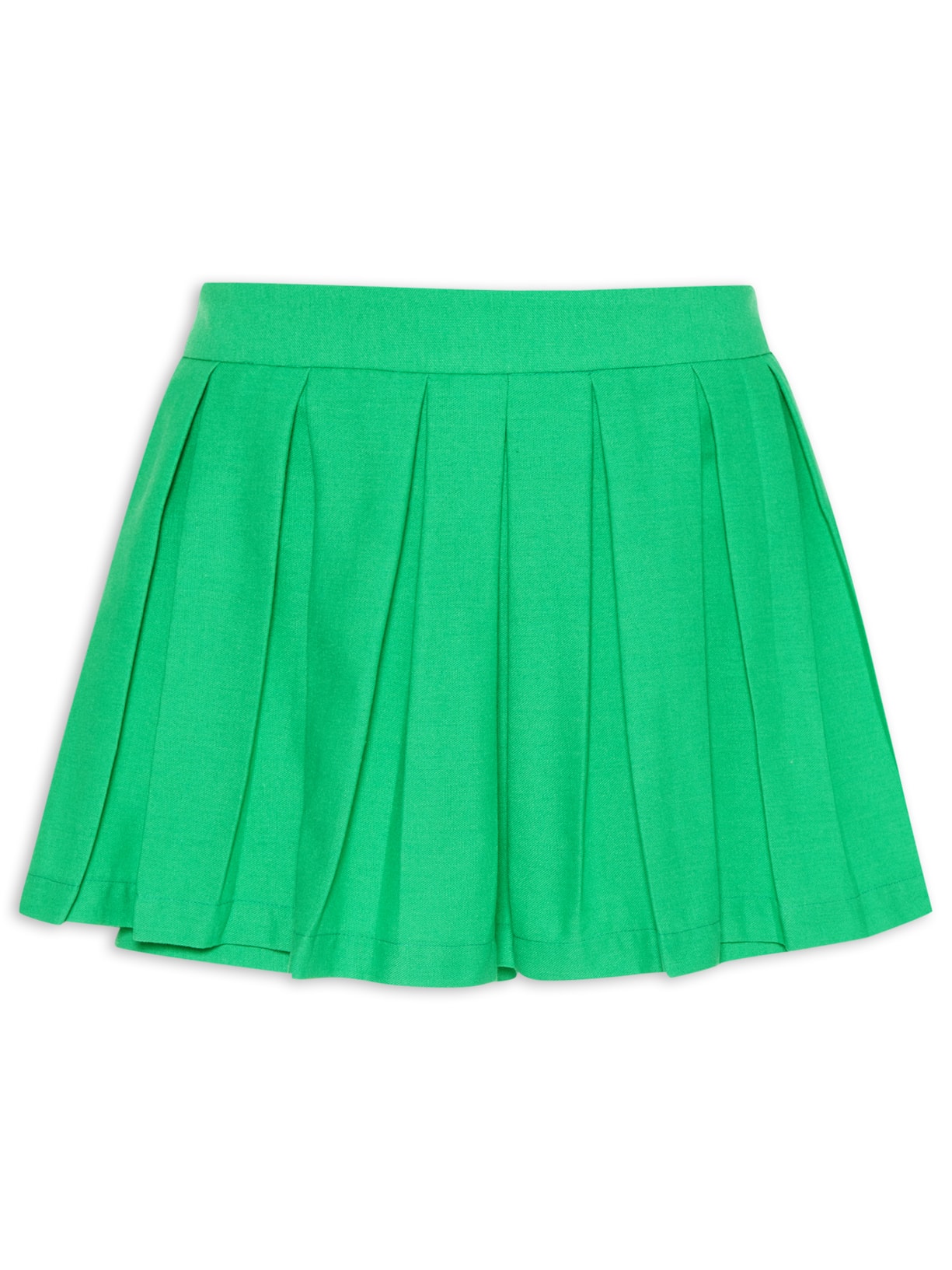 Short Saia Pregas - Verde