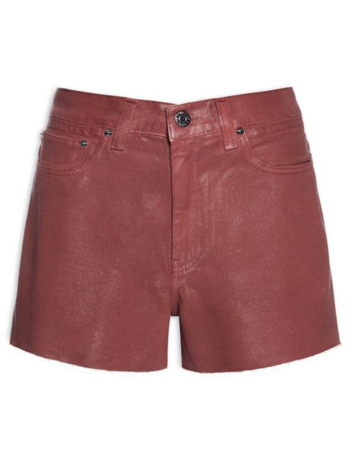 Short Sarja Box Like Leather - Vinho