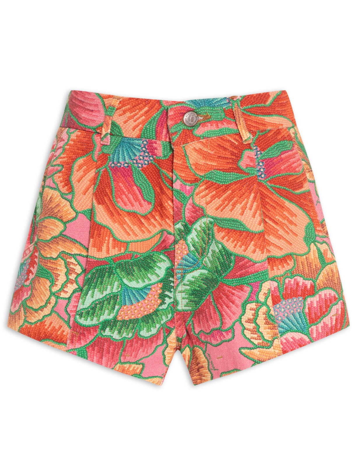 Short Sarja Primavera Artesanal - Laranja