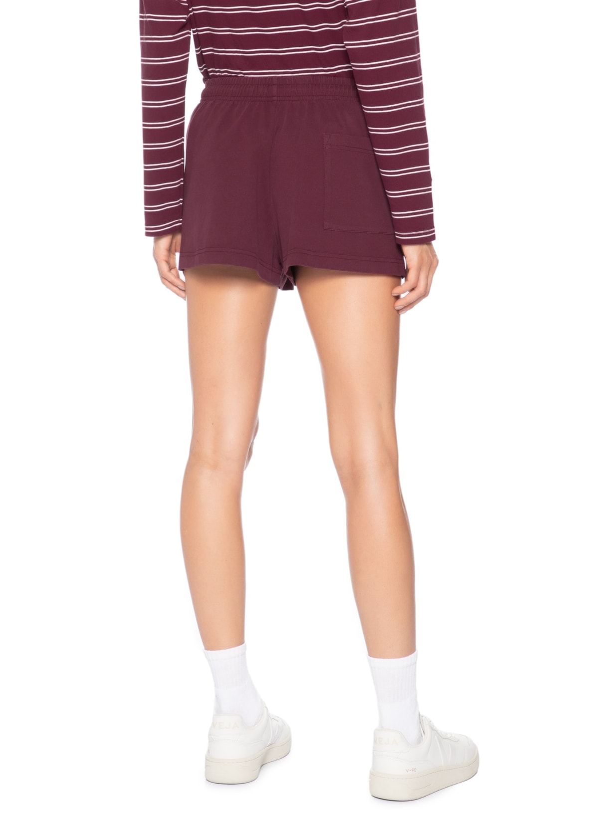 Short Unissex Syracuse Embroidered Disco Vermelho Sporty & Rich