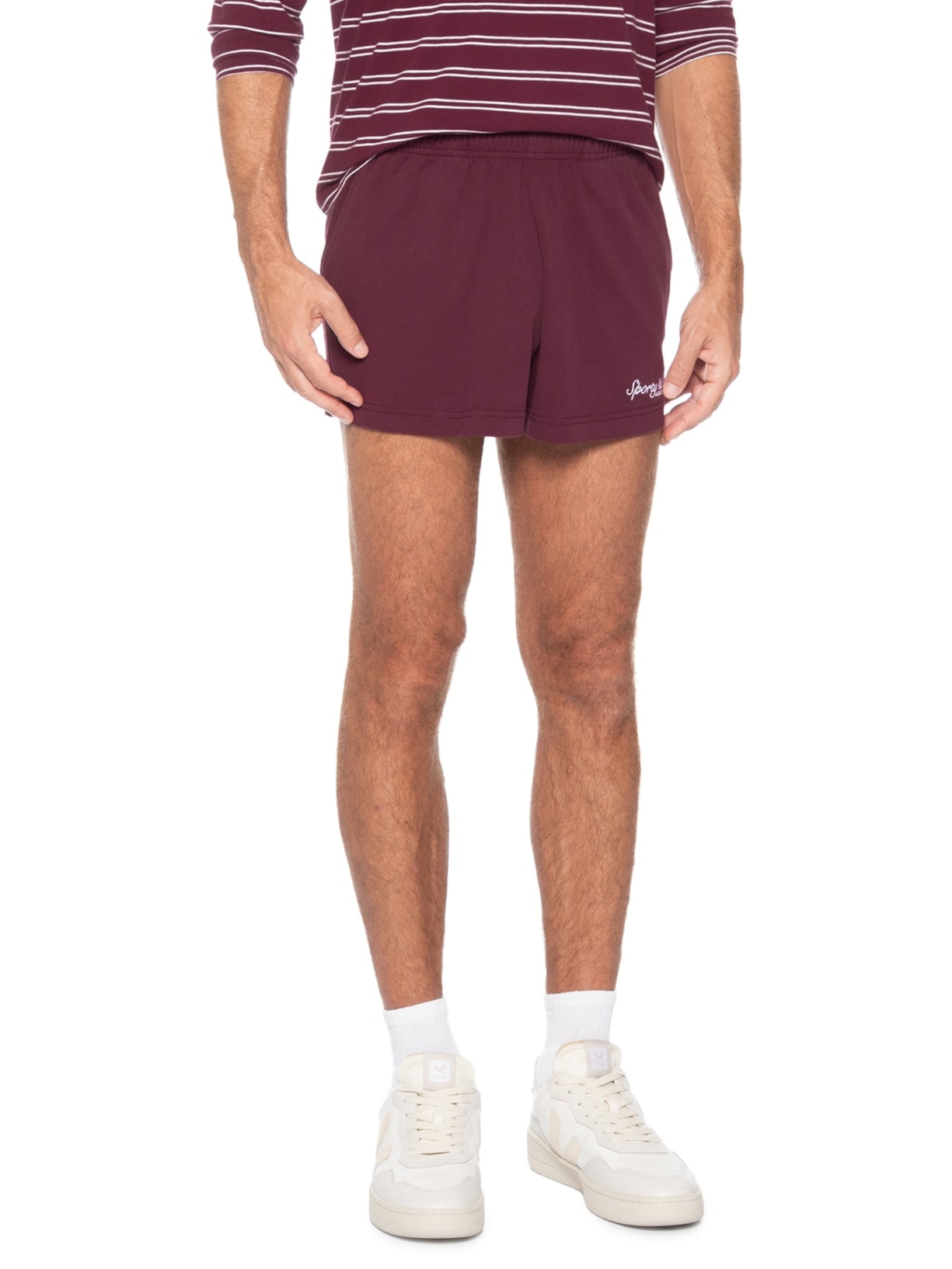 Short Unissex Syracuse Embroidered Disco Vermelho Sporty & Rich