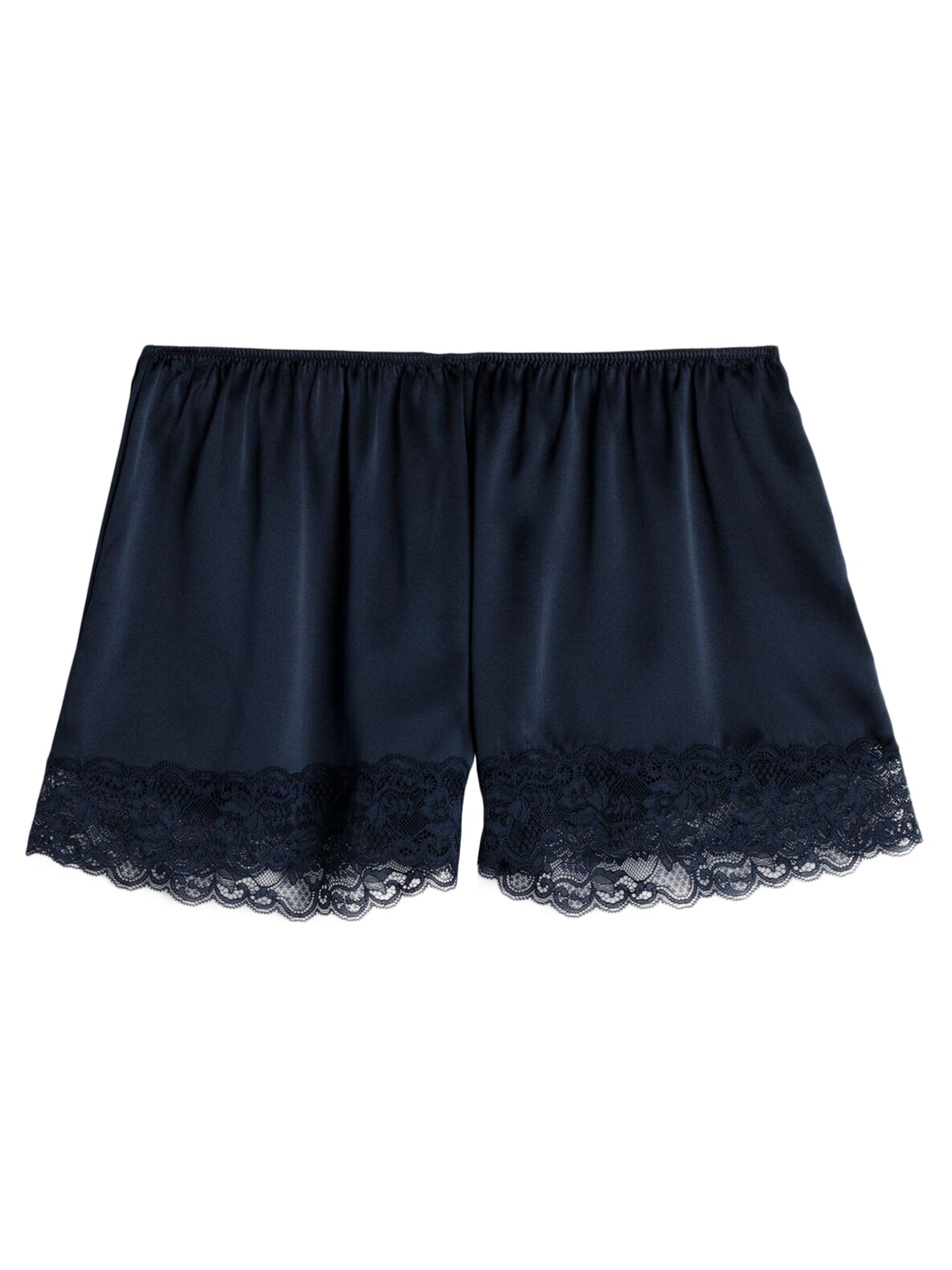 Shorts De Pijama De Seda - Azul