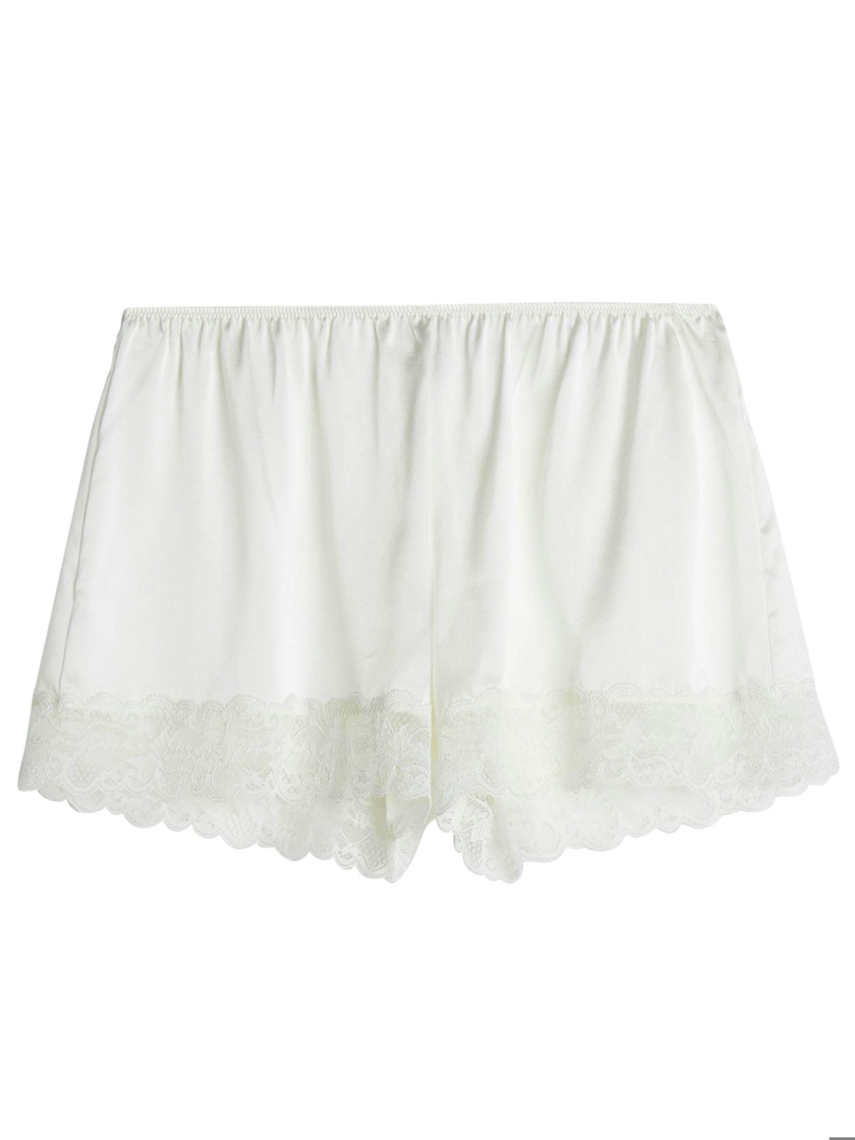 Shorts De Pijama De Seda - Off-White