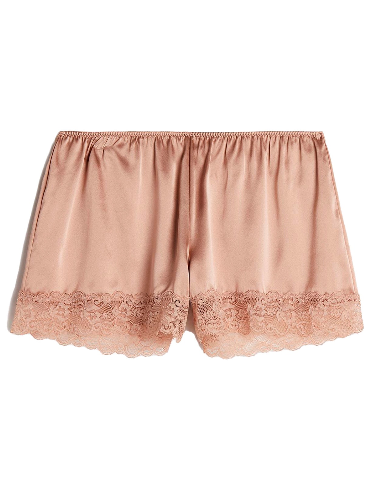 Shorts De Pijama De Seda - Rosa