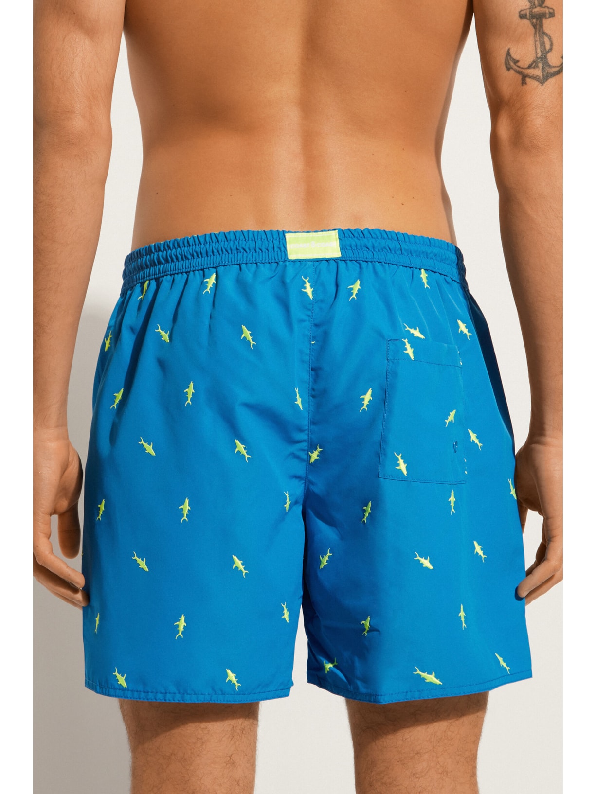 Shorts De Praia Homem Formentera Azul Calzedonia