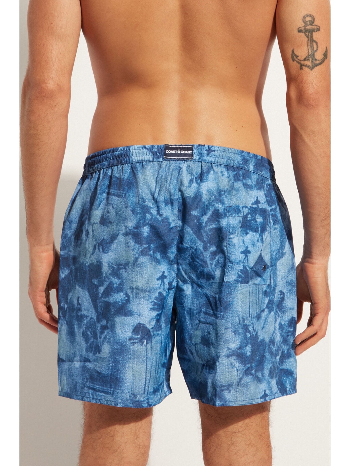 Shorts De Praia Homem Formentera Azul Calzedonia