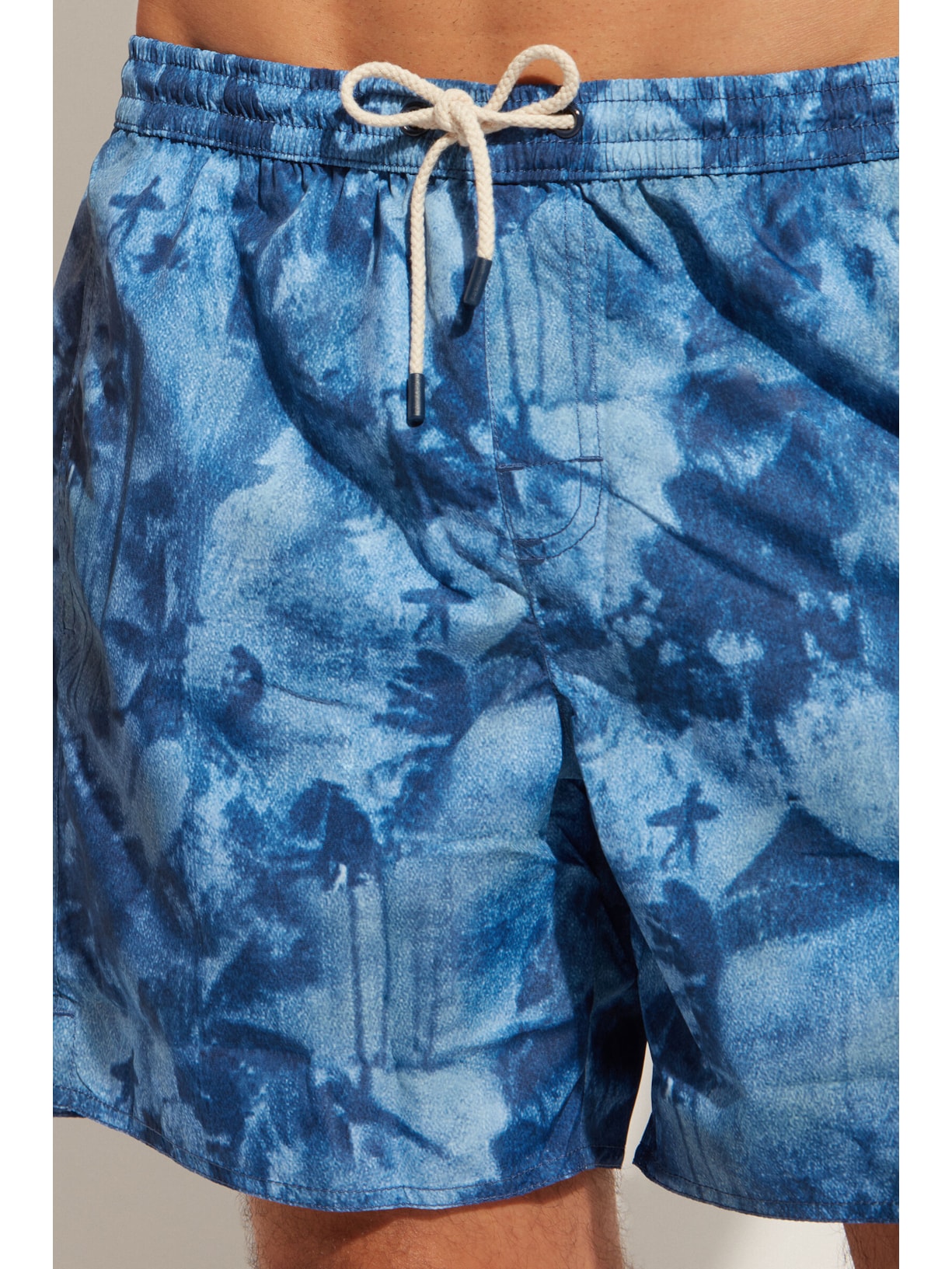 Shorts De Praia Homem Formentera Azul Calzedonia