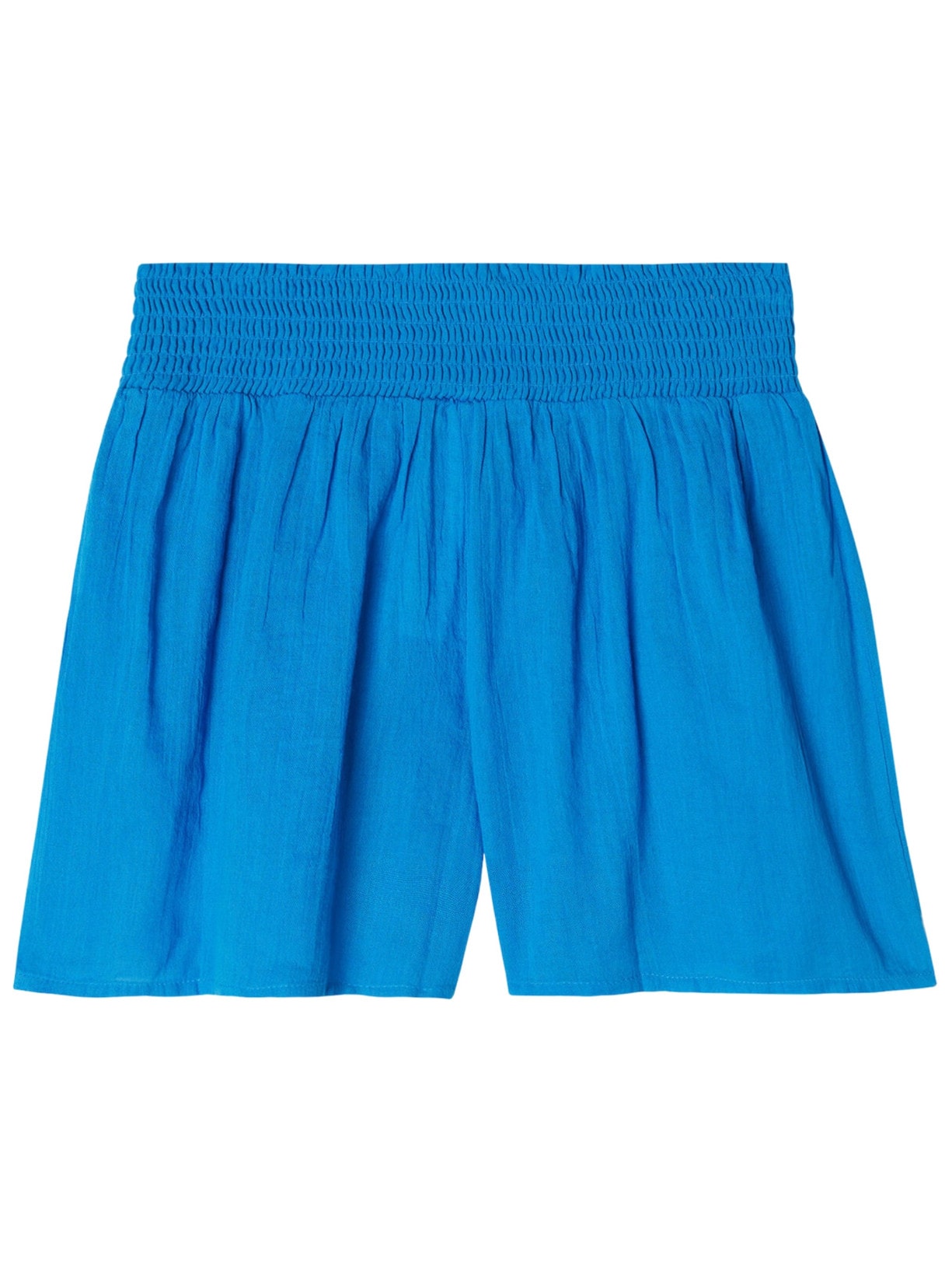 Shorts Em Algodão - Azul