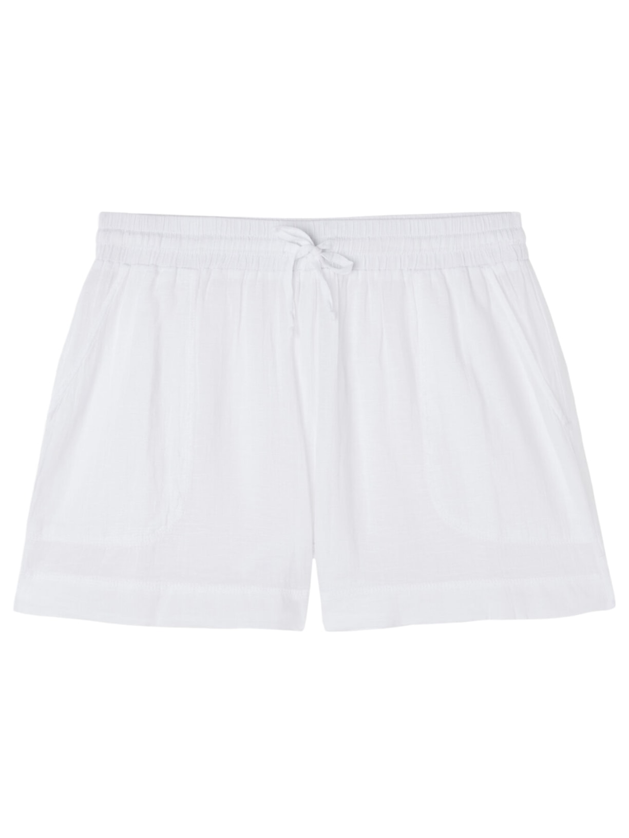 Shorts Em Algodão - Branco