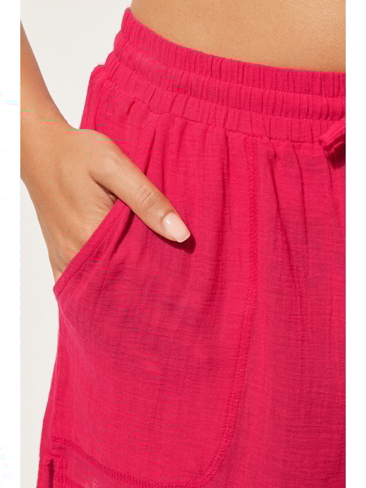 Shorts Em Algodão Rosa Calzedonia