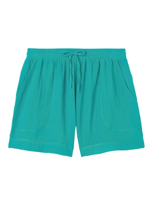 Shorts Em Algodão - Verde