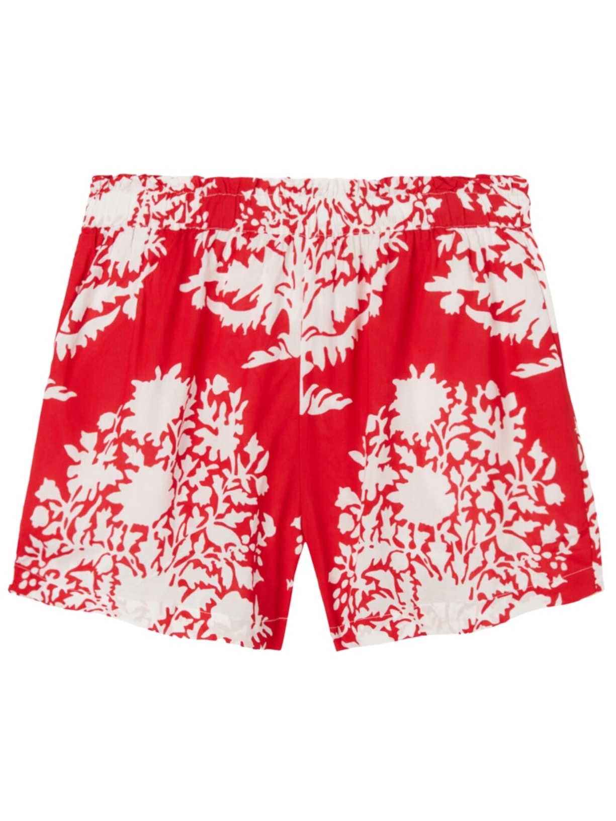 Shorts Em Algodão - Vermelho