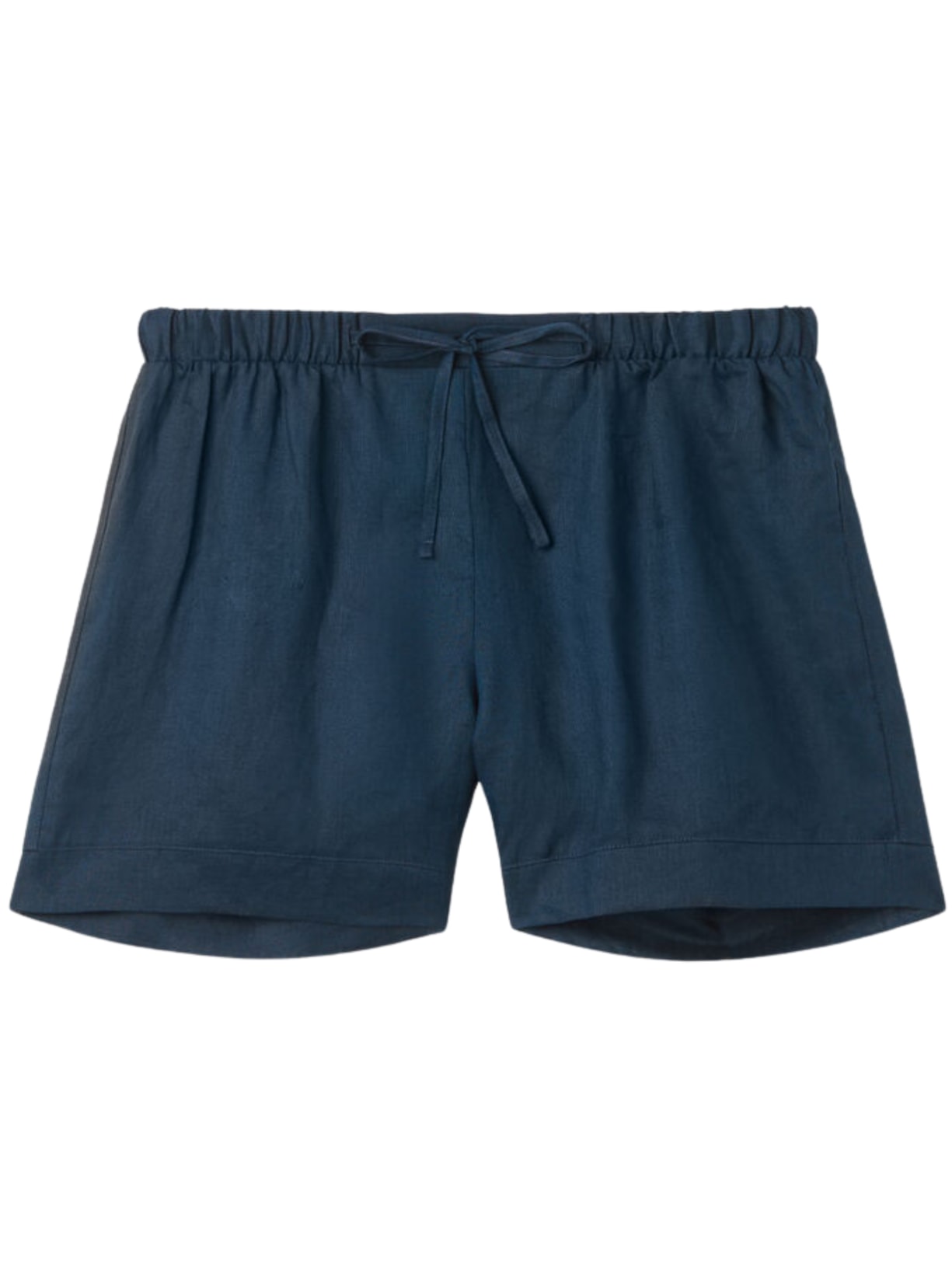 Shorts Em Linho - Azul