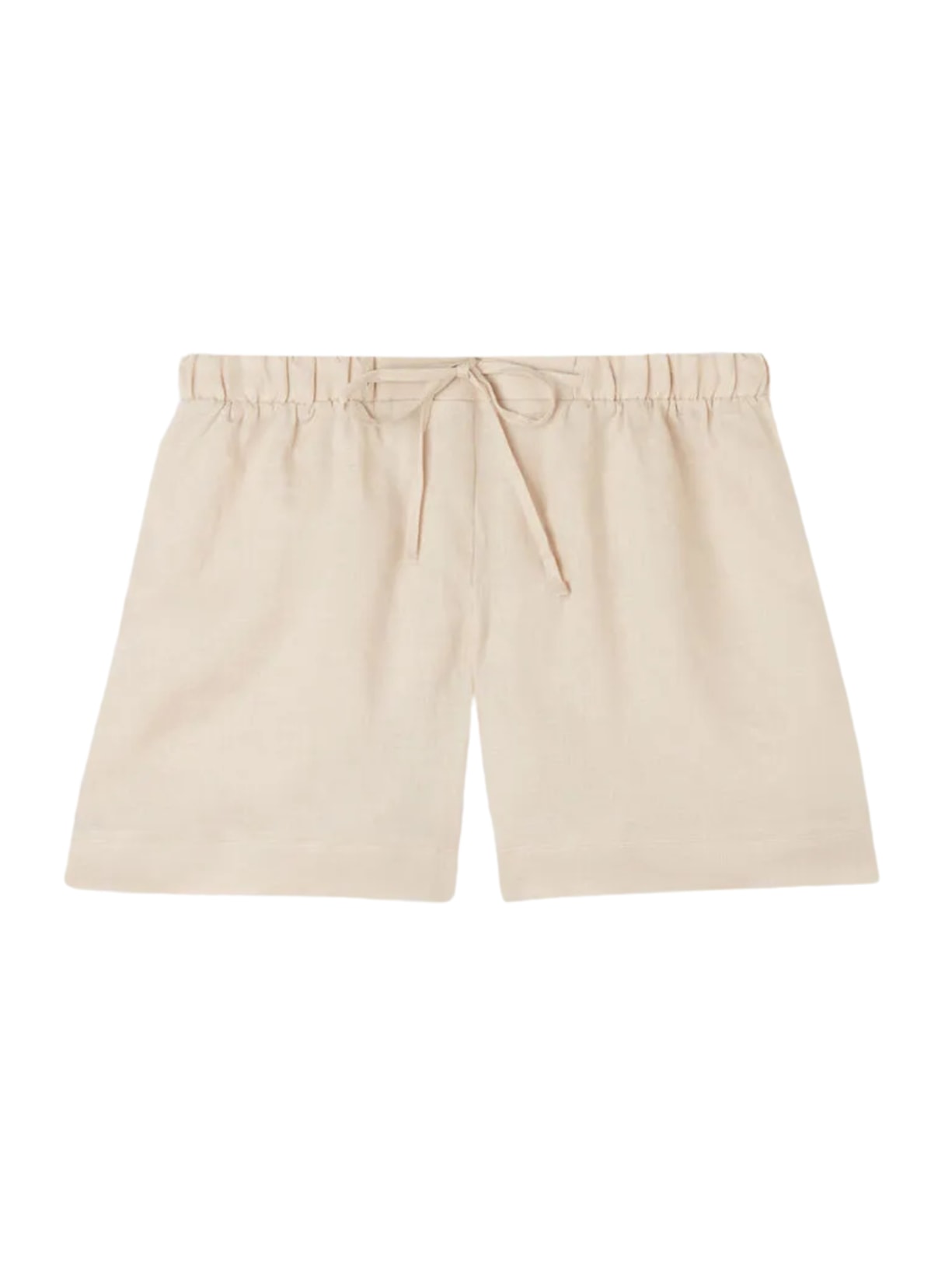 Shorts Em Linho - Bege