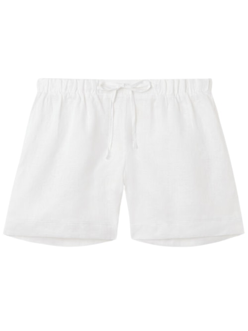 Shorts Em Linho - Branco
