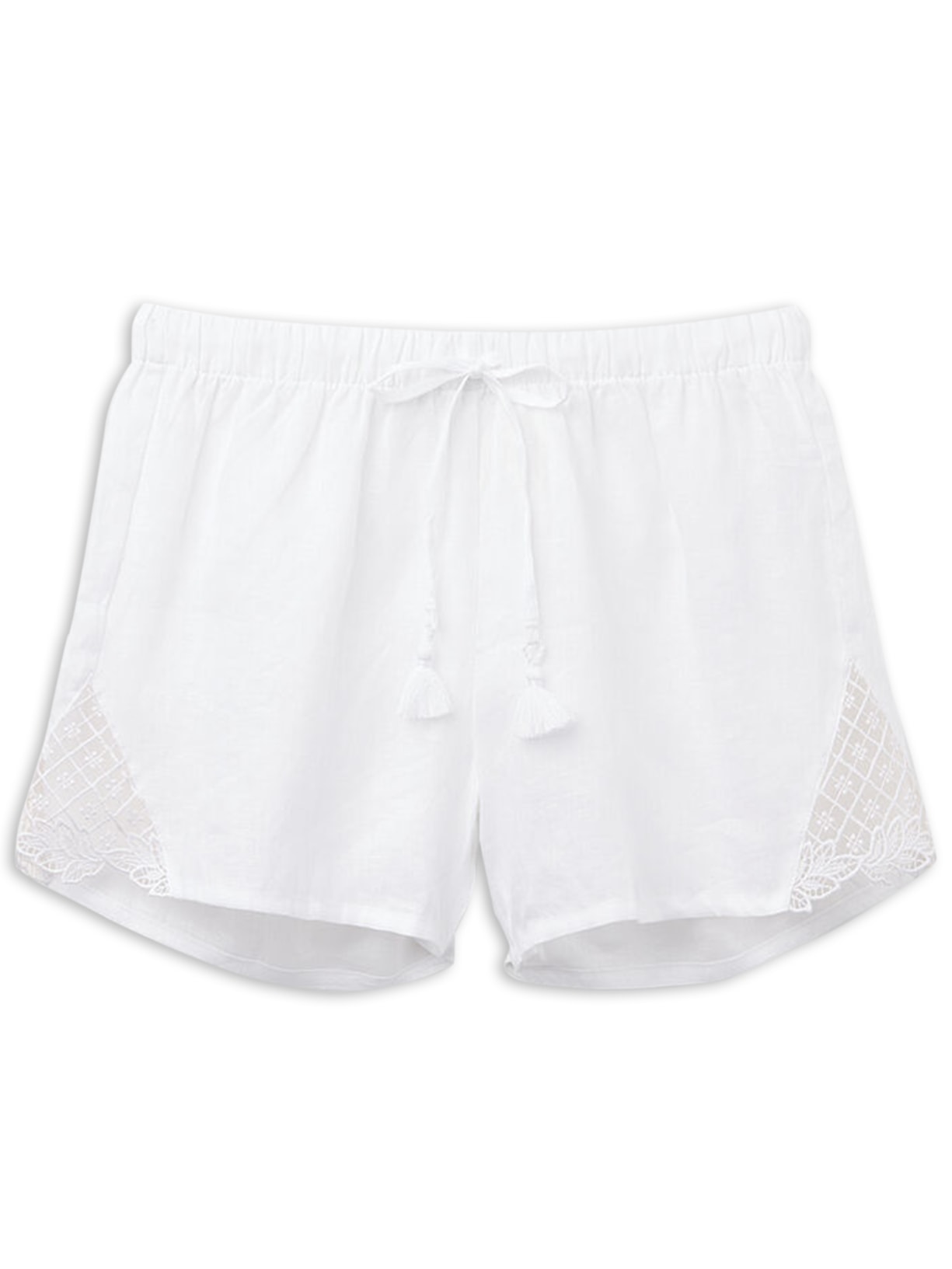 Shorts Em Linho Sophisticated Allure Branco Calzedonia