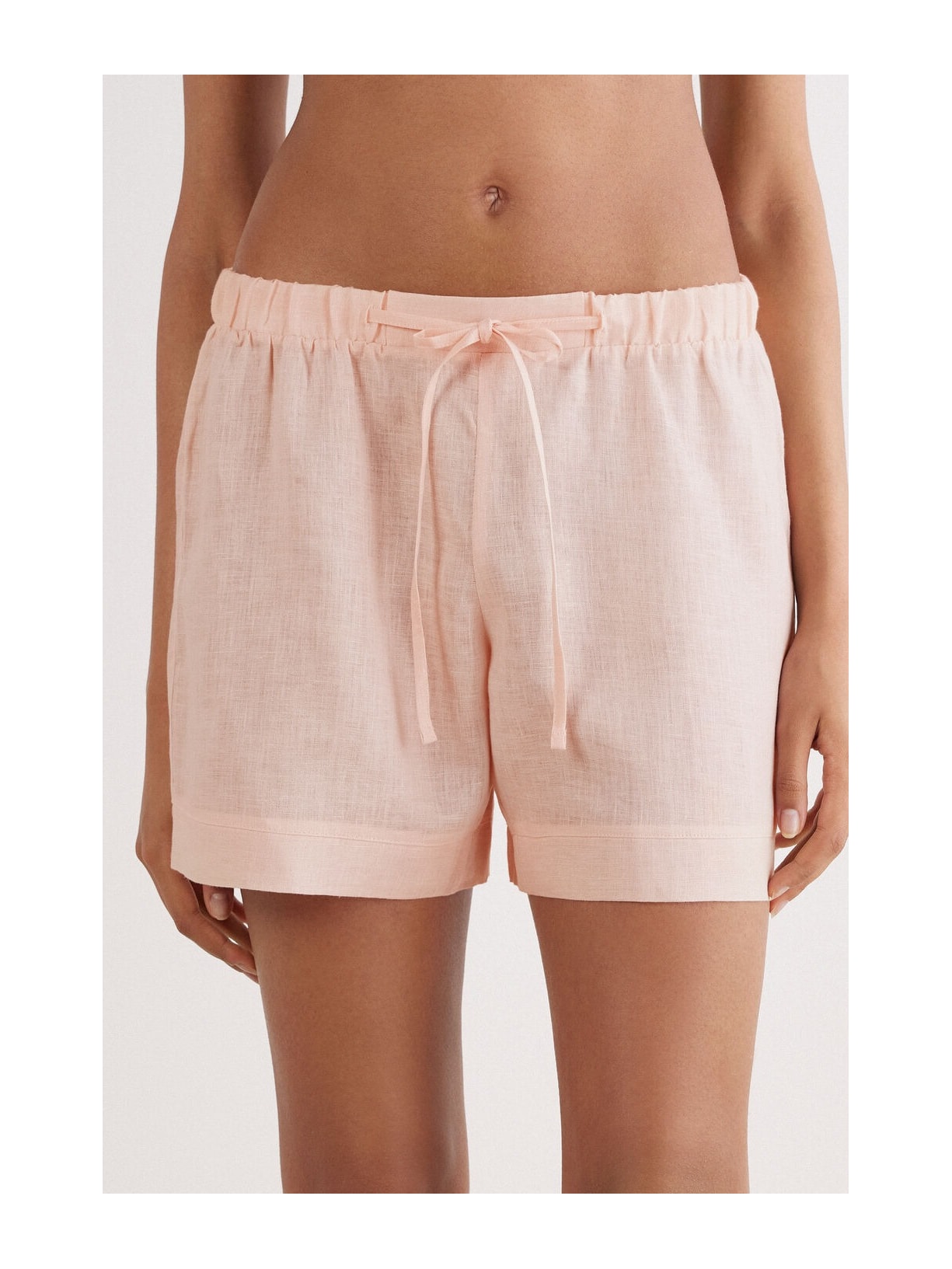 Shorts Em Linho The Pure Linen Rosa Intimissimi