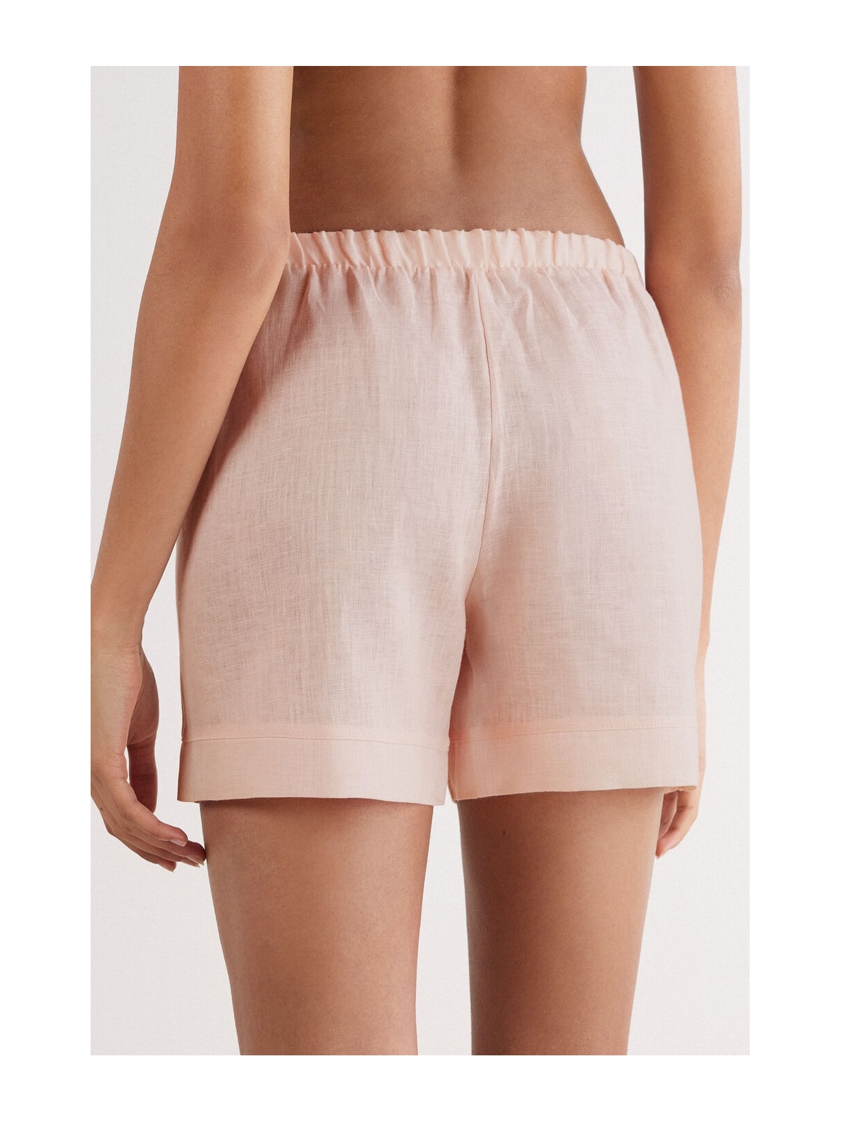 Shorts Em Linho The Pure Linen Rosa Intimissimi