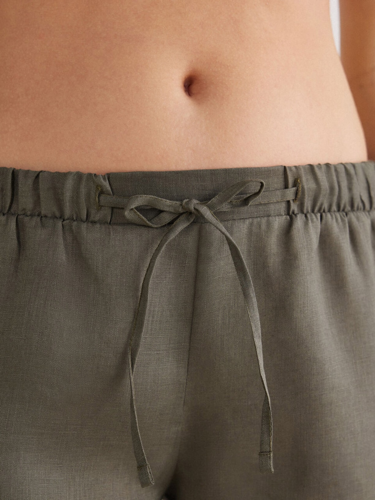 Shorts Em Linho The Pure Linen Verde Intimissimi