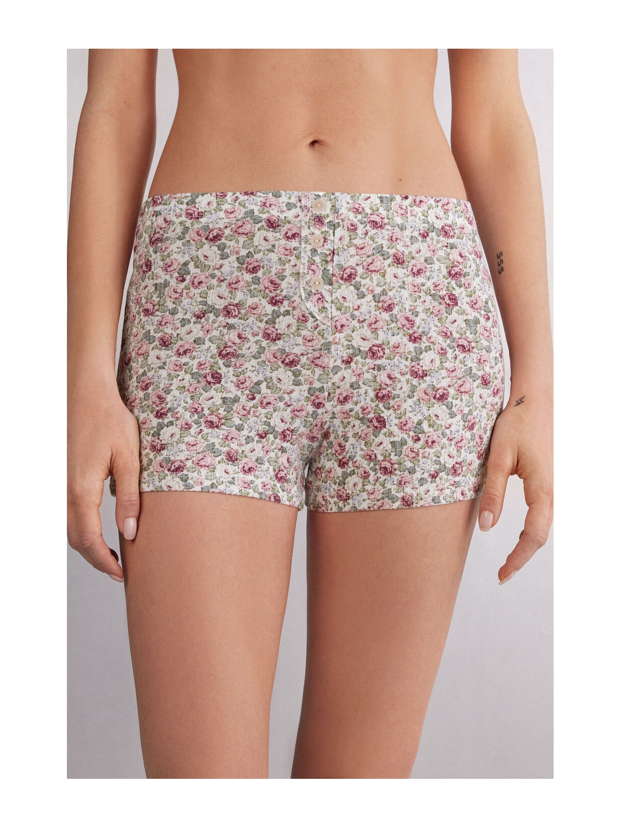 Shorts Em Modal Floral Romance Rosa Intimissimi