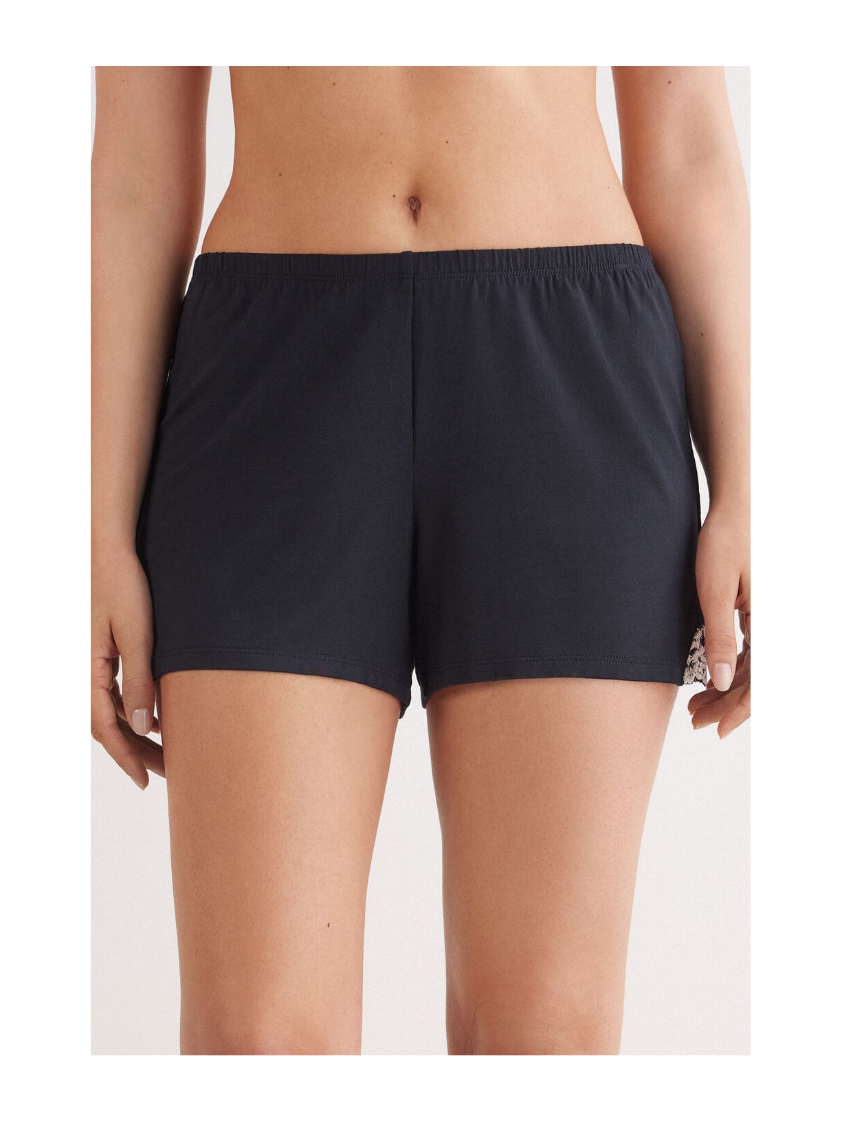 Shorts Em Modal Pretty Flowers Preto Intimissimi