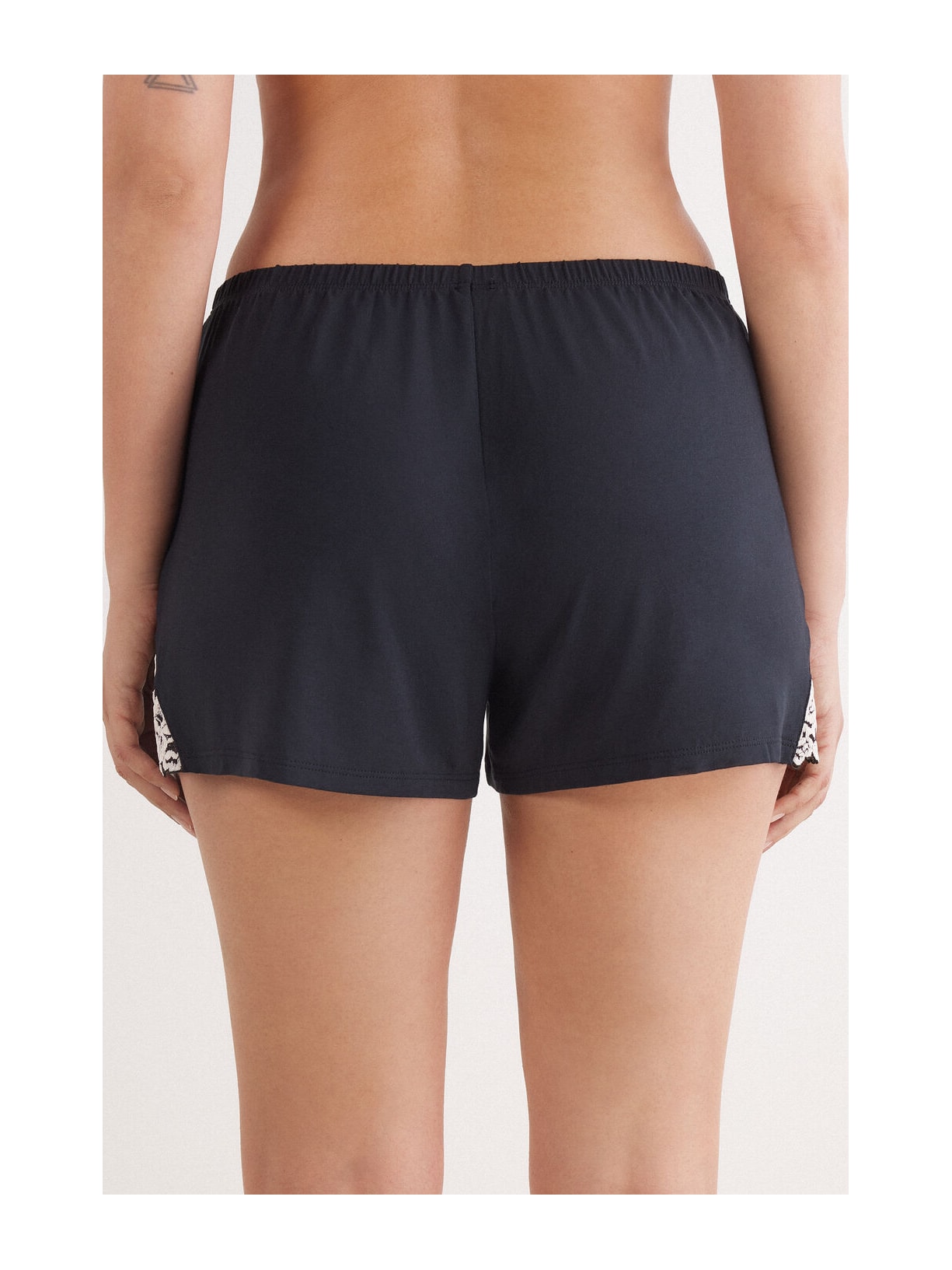 Shorts Em Modal Pretty Flowers Preto Intimissimi