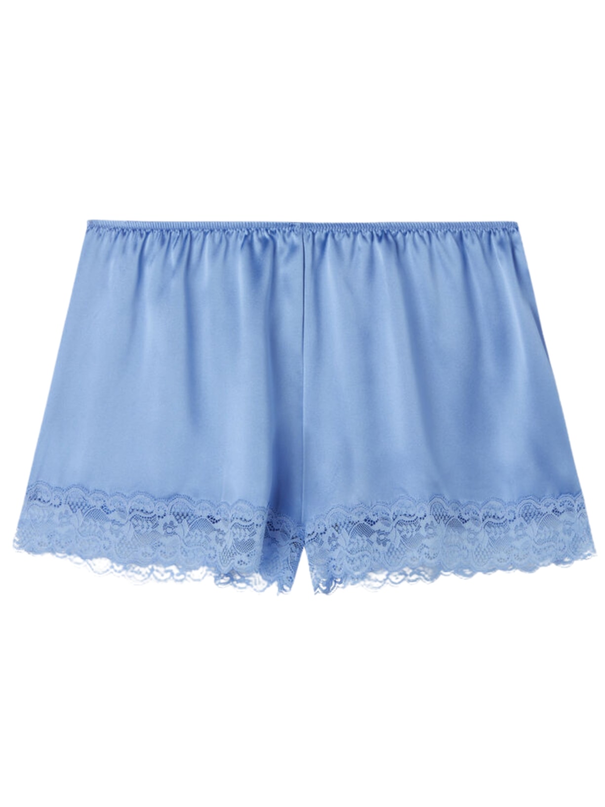 Shorts Em Seda Azul Intimissimi