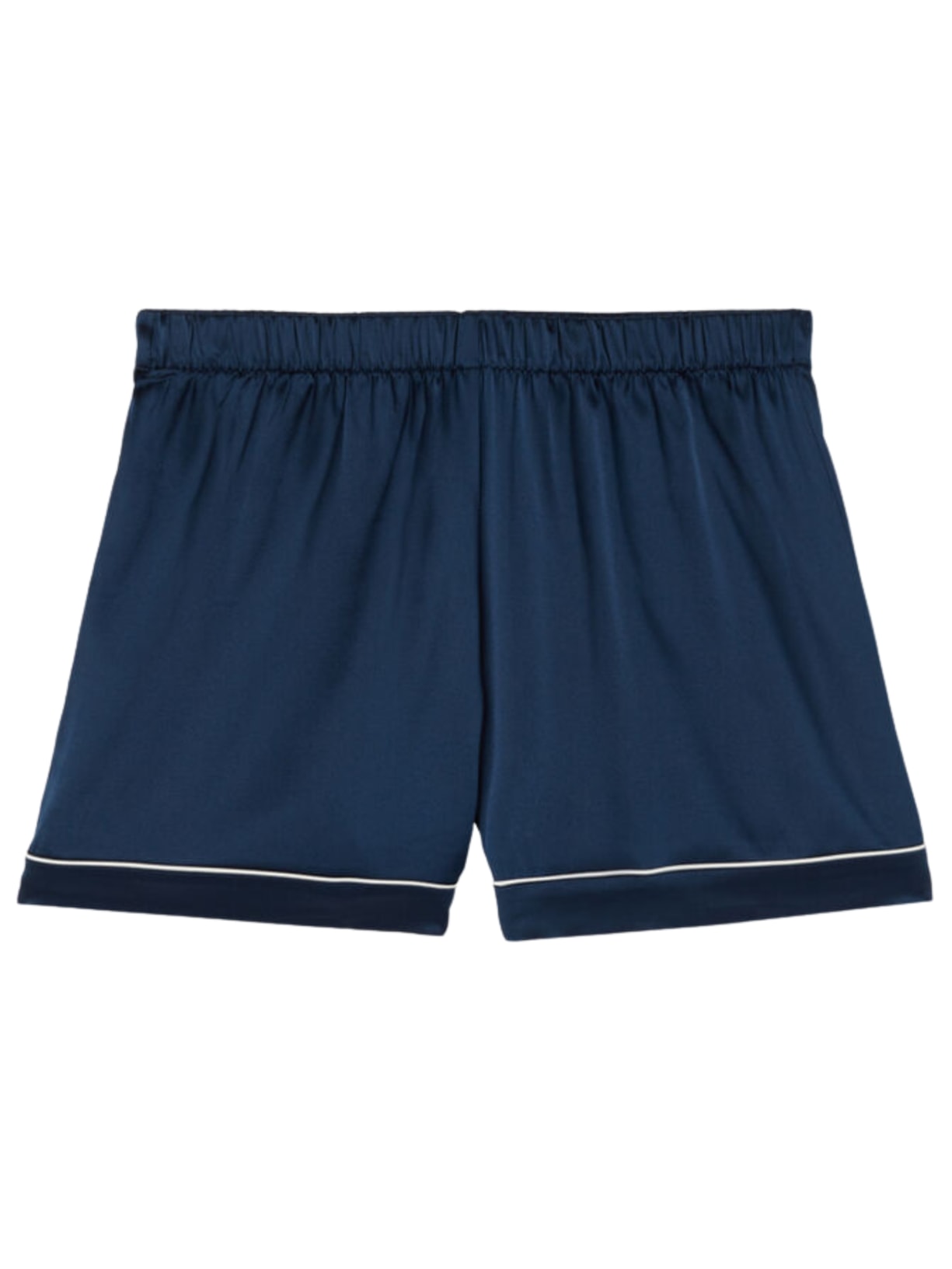 Shorts Em Seda - Azul