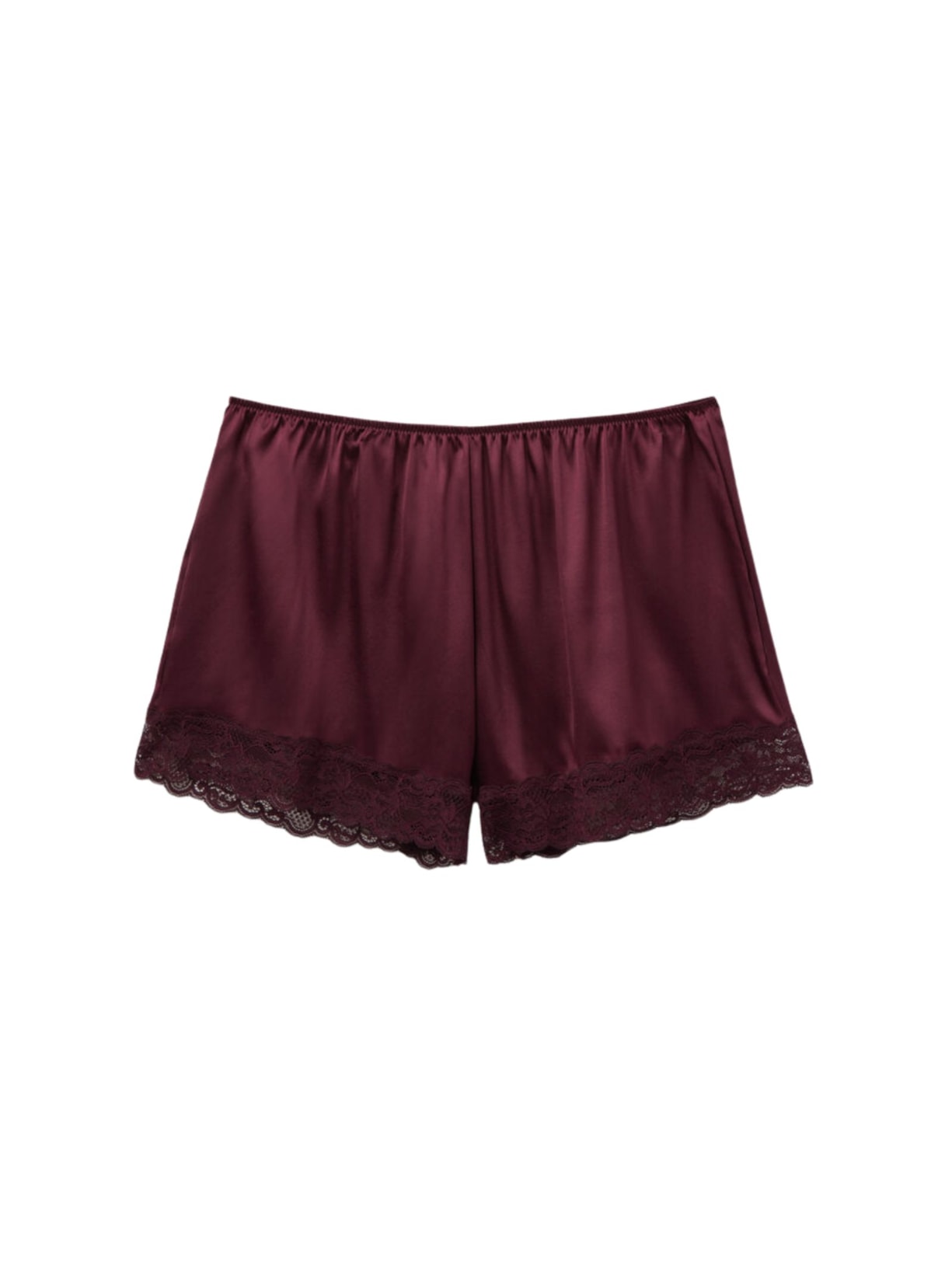 Shorts Em Seda e Renda Bordô Intimissimi