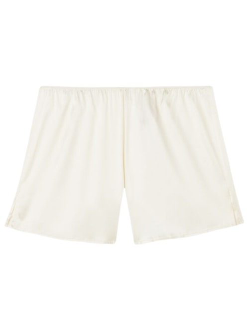 Shorts Em Seda - Marfim