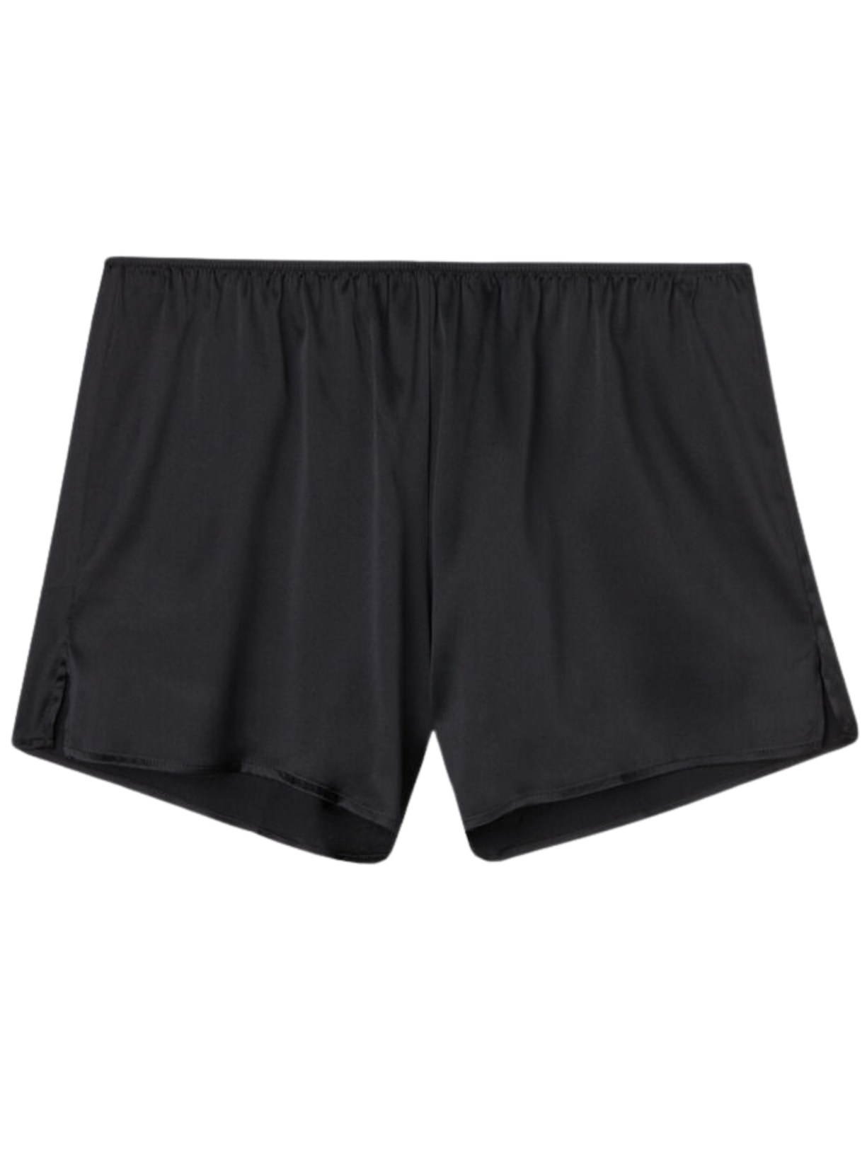 Shorts Em Seda - Preto