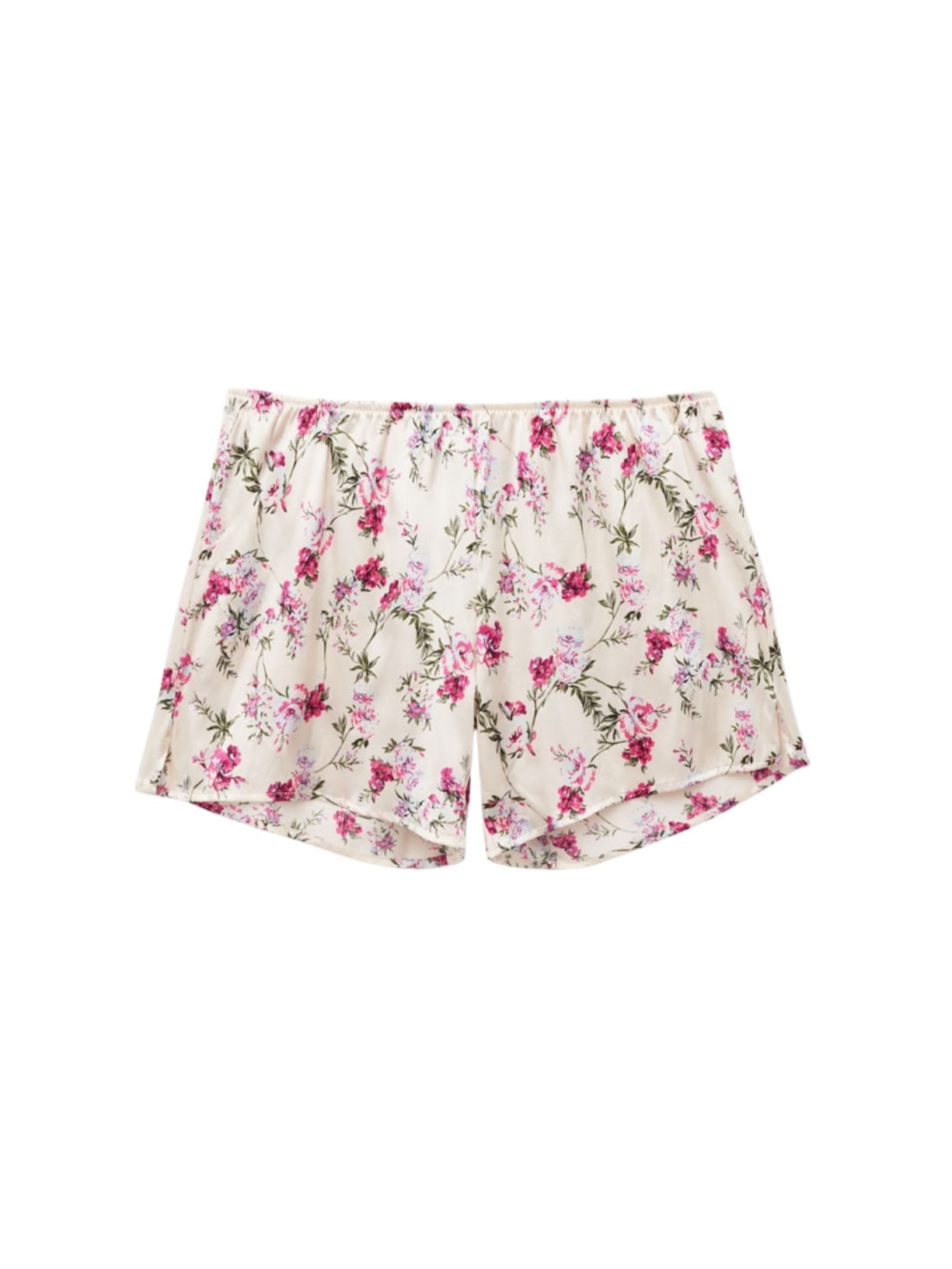 Shorts Em Seda Pretty Flowers Rosa Intimissimi