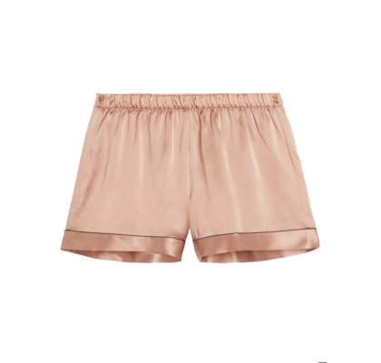 Shorts Em Seda - Rosa