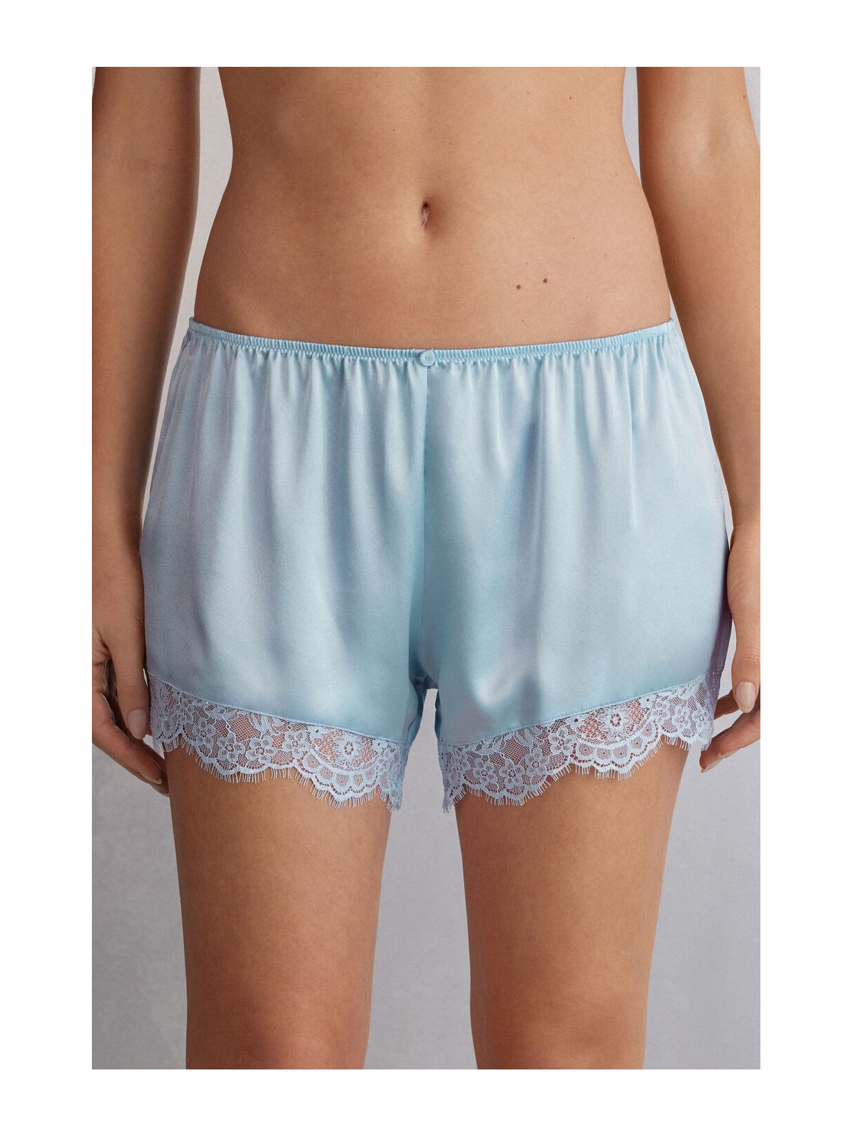 Shorts Em Seda The Most Romantic Season Azul Intimissimi