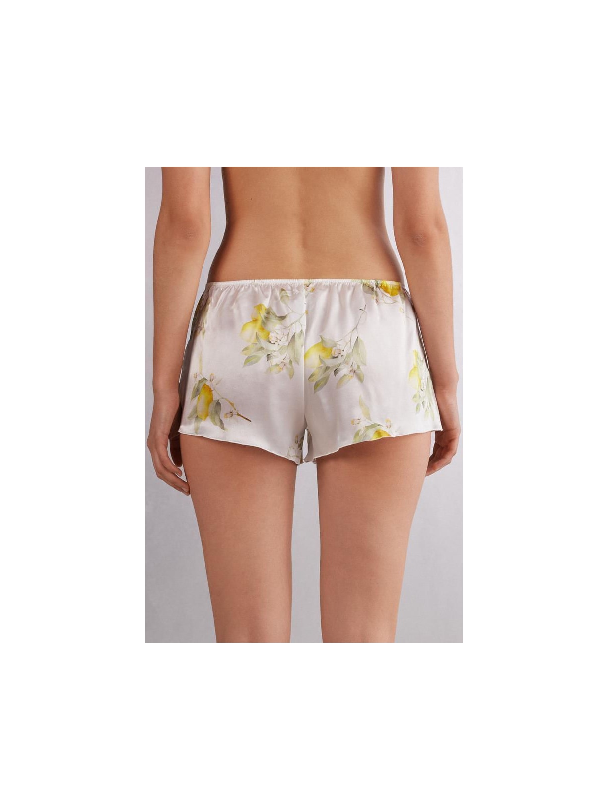 Shorts Em Seda Vacanze Italiane Amarelo Intimissimi