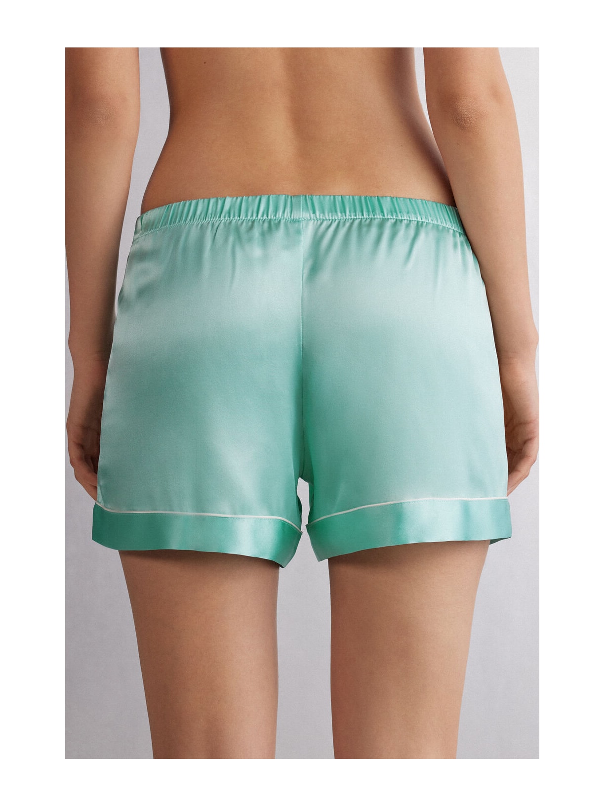 Shorts Em Seda Verde Intimissimi
