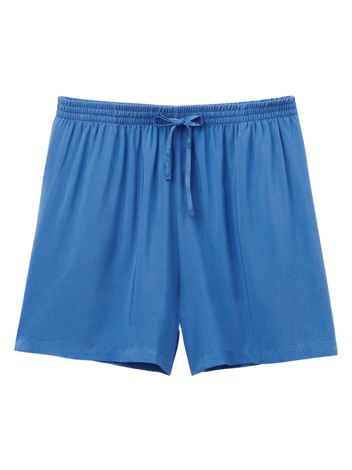 Shorts Em Viscose - Azul