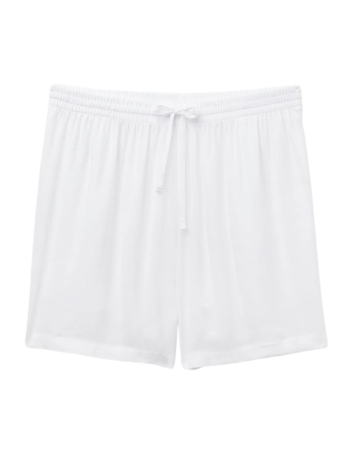 Shorts Em Viscose - Branco