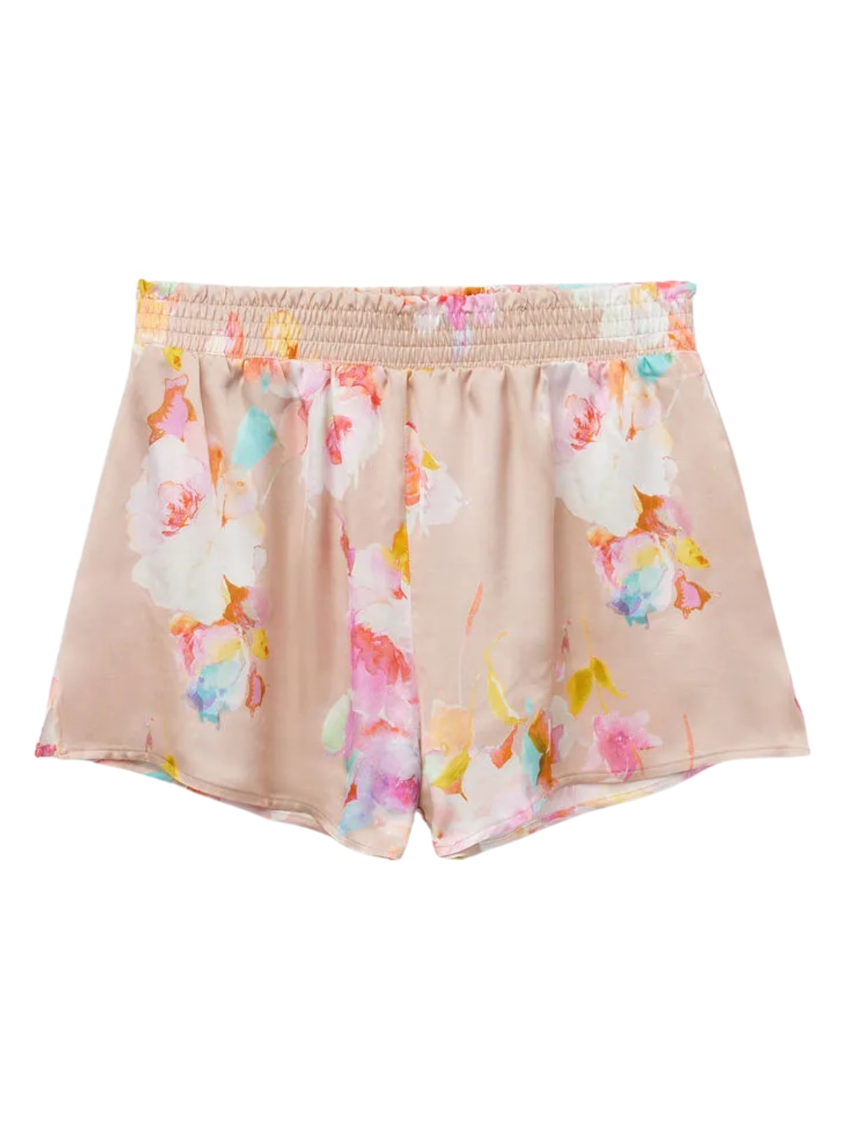 Shorts Em Viscose Here Comes The Sun - Rosa