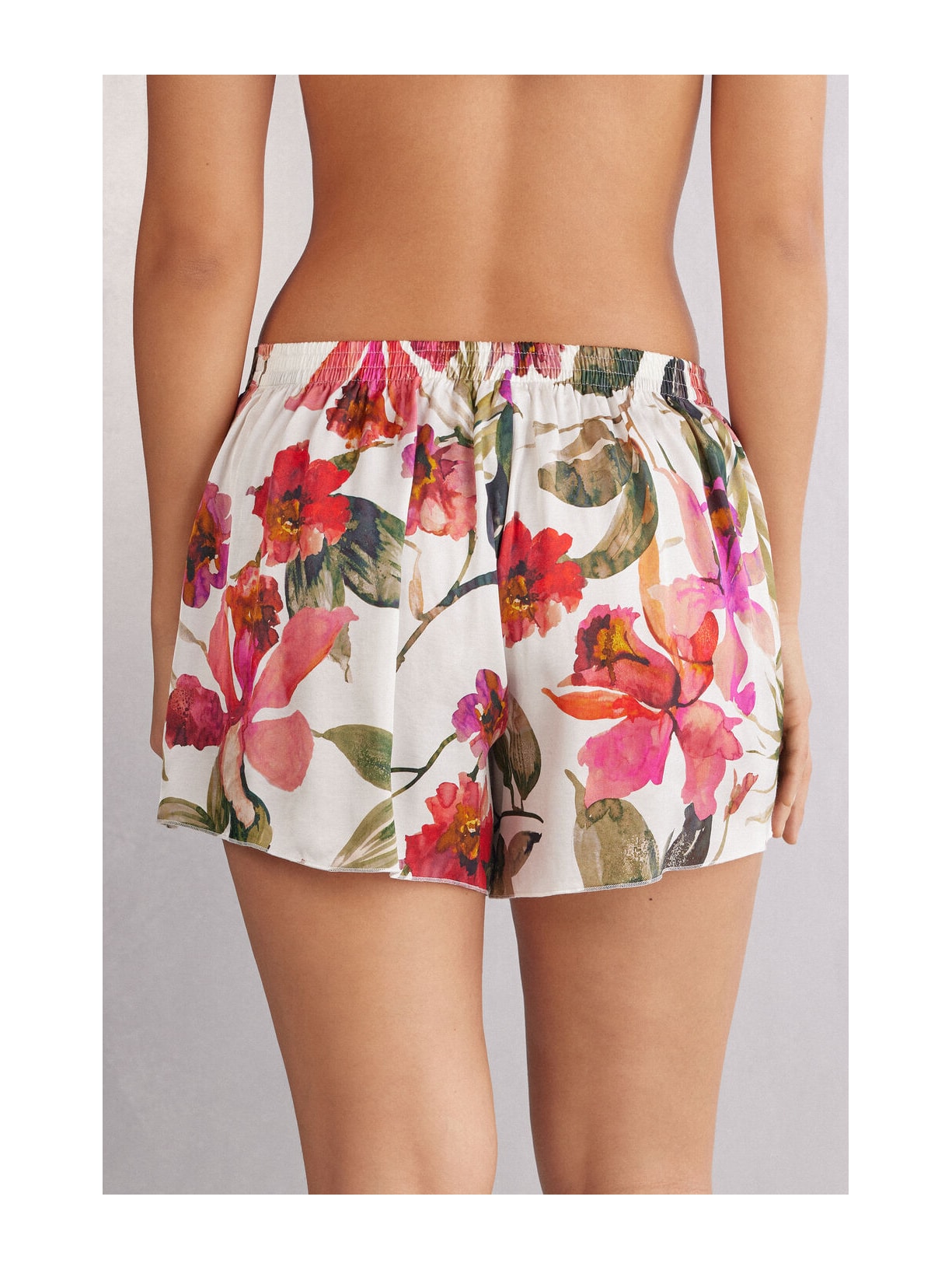 Shorts Em Viscose Imaginary Journey Branco Intimissimi