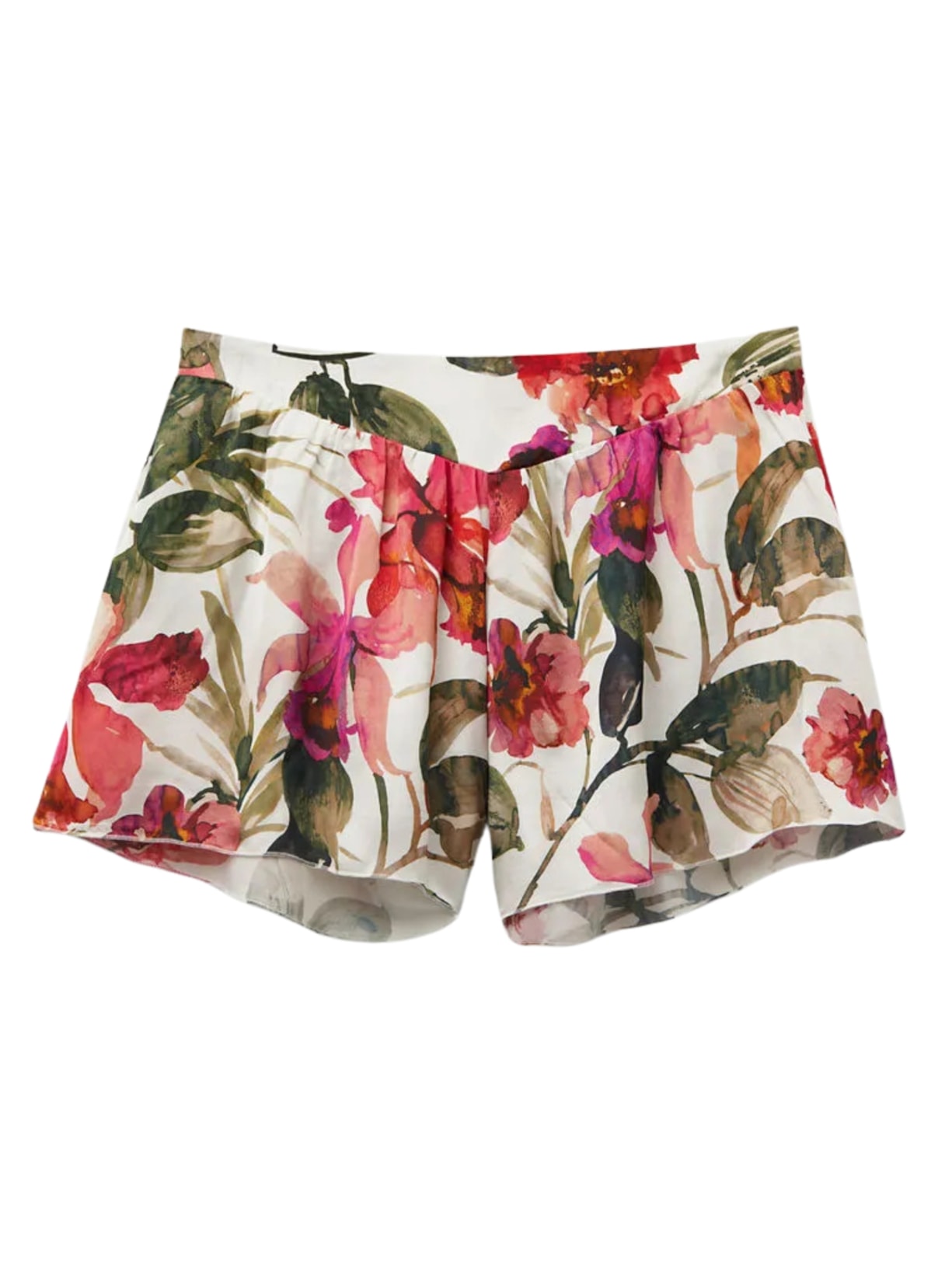 Shorts Em Viscose Imaginary Journey - Branco