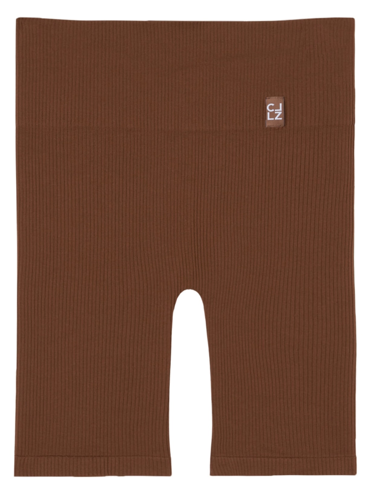 Shorts Esportivo Canelado Sem Costuras - Marrom